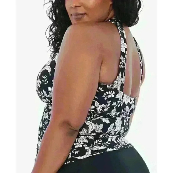 NEW! Lauren Ralph Lauren Women's Plus 16W Floral Tankini Top & Bottom NWT $196 - Picture 3 of 5